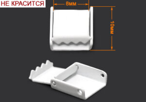 Артикул: ГДЖ14861 (зажим), Цвет: Белая резина