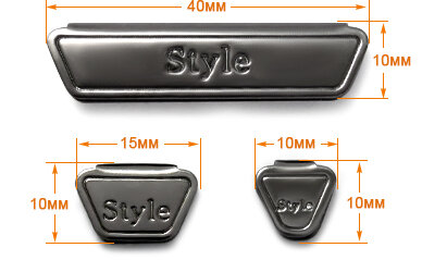 Артикул: ГХН1911 (зажим), Цвет: Черный никель+лого Style