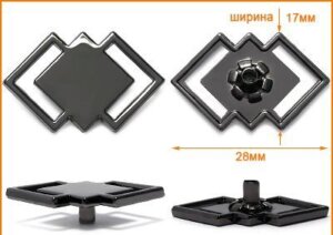 Артикул: ГХН14414, Цвет: Черный никель