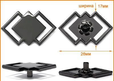 Артикул: ГХН14414, Цвет: Черный никель