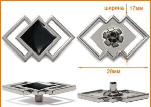 Артикул: ГХН14414, Цвет: Никель/черный