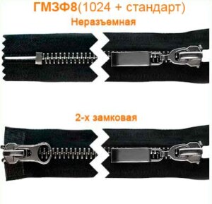 Артикул: ГМЗФ8 (1024+стандарт) М8, Цвет: Черный никель/черная