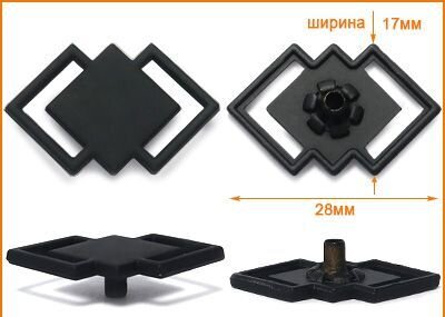 Артикул: ГХН14414, Цвет: Черная резина